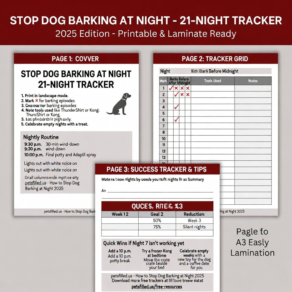 How to Stop Dog Barking at Night 2025: 21-Day Protocol That Works